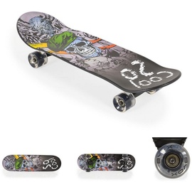 Byox Skateboard 28 Zoll ABEC-7 Aluminium PU-Leuchträder LED Deckgröße 71 x 20 cm schwarz