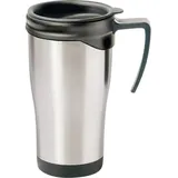 MATO interpräsent Thermobecher Edelstahl (gebürstet), Schwarz 0.4l 4100