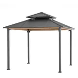 Sunjoy Stahl Gazebo Pasu - 300cm x 300cm, anthrazit