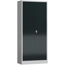 Classix Stahlschrank X-530338 anthrazit, lichtgrau 80,0 x 38,0 x 180,0 cm, aufgebaut