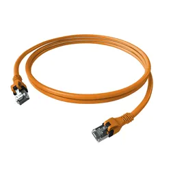EasyLan DualBoot PushPull S/FTP IP20 Patchkabel Kat.6 orange - Kabel - Netzwerk