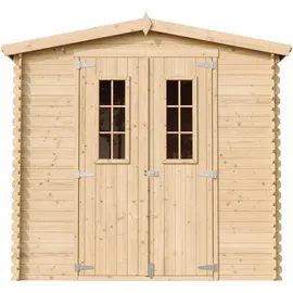 TIMBELA Gartenhaus M369C 2,36 x 2,26 m Beige