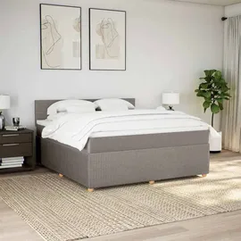 vidaXL Boxspringbett 180 x 200 cm Taupe