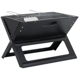 Garden Pleasure Notebook-Grill 30 cm Stahl schwarz