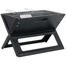 Garden Pleasure Notebook-Grill 30 cm Stahl schwarz