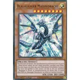 TCG LDS2-DE014 - Blauäugiger Massivdrache - Ultra Rare - DE - im Set mit Ultrapro Toploader - Yugioh