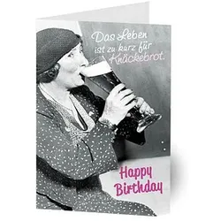 LUMA Geburtstagskarte Humor "Knäckebrot" DIN B6