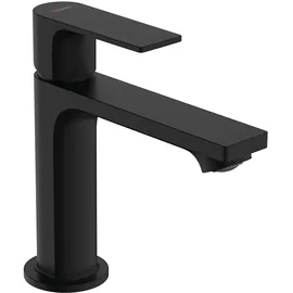 Hansgrohe Rebris E 110 mit Zugstangen-Ablaufgarnitur mattschwarz