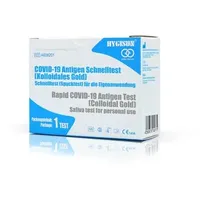 10 x Hygisun COVID-19 Antigen Selbsttest Spucktest für die Eigenanwendung 1er Pack