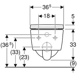 Geberit iCon Set Wand-WC mit WC-Sitz Weiß