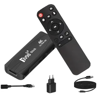 Asyduey 1 PCS TV98 1G+8G Android 12.1 2,4G 5G WiFi Android Smart TV Box (EU-Stecker)