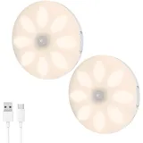 LED Schranklicht 28 LED Schrankleuchten Bewegungssensor Innenbeleuchtung Akku Wiederaufladbar Unter dem Schrank Küche Schrank Licht Stick Nachtlicht Bar, Treppen, Flur Verpackung USB Schrank