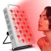 Rotlichtlampe Gesicht, 660nm & 850nm Red Light Therapy Panel, 40LEDs Infrarotlampe mit Timer, 33W Hohe Leistung Rotlicht Therapie für Muskel- und Gelenkschmerzlinderung
