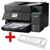 Epson Multifunktionsdrucker »EcoTank ET-3950« inkl. Laminiergerät »OL 220-C« A4 schwarz, 37.5x24x34.7 cm