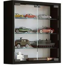 VCM Hängevitrine Mandosa S 40 x 40 x 10 cm Schwarz