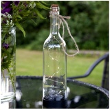 StarTrading LED Solar Deko Flasche Glasflasche Solarleuchte Flaschenpost H: 31cm