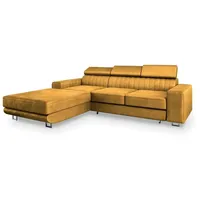 masseno Ecksofa NOTO L-S gelb ¦ Maße (cm): B: 267 H: 89