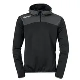 Kempa Emotion 2.0 1/4-Zip Hoodie schwarz/anthrazit 140