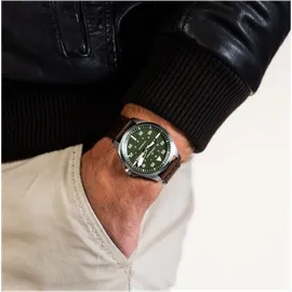 Hamilton Khaki Aviation Pilot Day Date Automatik Braun/Grün