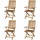 Siena Garden Paleros SET 4x Kl-St m.Ar mlehne, Akazie FSC 100%