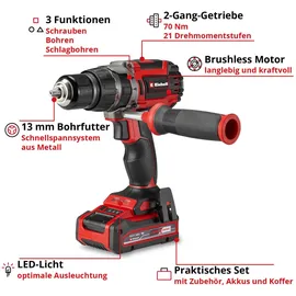 Einhell TP-CD 18/70 Li-i inkl. 70 Teile + Koffer