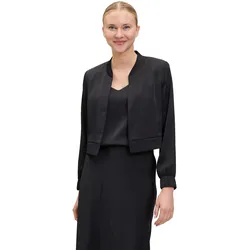 Blouson VERA MONT "Vera Mont Blouson langarm", Damen, Gr. 36, schwarz, Satin, Obermaterial: 100% Polyester. Futter: 100% Polyester., festlich, lässig geschnitten, Langarm, Jacken