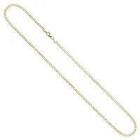 Schmuck Krone Goldkette 2,7mm Zwillingspanzerkette aus 333 Gelbgold 45cm, Gold 333 goldfarben