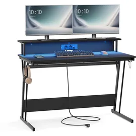 VASAGLE Schreibtisch 60 x 120 x 76 cm rußschwarz