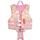 Schwimmweste Für Kinder, Schwimmhilfe Passend Für Kinder Und Kleinkinder Von 3-6 Jahre 14-30 Kg Jungen Und Mädchen Schwimmhilfe Mit Sicherheitsschnalle Armärmeln Passend Für Kinder (Pink, M)