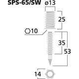 Monacor SPS-65/SW Lautsprecher-Spikes