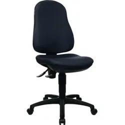 Topstar Bürodrehstuhl schwarz Lehnen-H.580mm Sitz-H.420-550mm o.Armlehnen