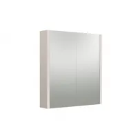 Spiegelschrank WELLTIME "Urban" Schränke Gr. B/H/T: 58,2 cm x 65 cm x 12 cm, ohne Beleuchtung, 2 St., Komplettausführung, grau (kashmir grau) Bad-Spiegelschränke Türen mit Soft-Close-Funktion, 2 Glaseinlegeböden