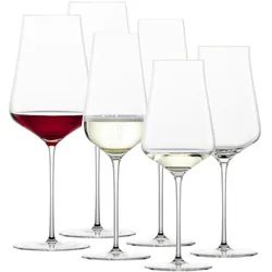 Zwiesel Glas DUO Bordeaux, Weißwein & Champagner Gläserset 6-tlg.