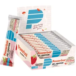 Powerbar 40% Protein Plus Crisp Strawberry White Choc 12x40g-High Protein Riegel EINHEITSFARBE 12 x 40 g