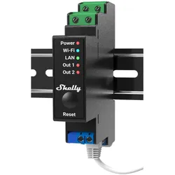 Shelly Pro 2PM, Halbleiterrelais, Schwarz, 802.11b, 802.11g, Wi-Fi 4 (802.11n),