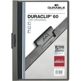 Durable Schnellhefter Duraclip A4 Grau 25 St.