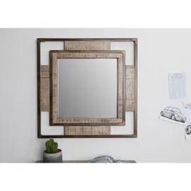 Massivmoebel24 Spiegel Mango 92 x 4 x 92 cm Braun