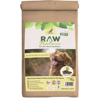 RAW Nature Trockenfutter Senior mit Huhn 5kg, Kaltgepresstes Hundefutter, Getreidefrei, 100% Muskelfleisch, hoher Fleischanteil, ohne künstliche Zusätze, für alle Rassen und Sensible Hunde