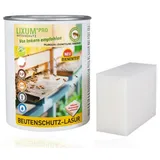 LIXUM BIENEN BEUTENSCHUTZ LASUR BIO (dunkelbraun) 100 ml = 1 Beute (3m2) natürlicher Holzschutz - von Imkern empfohlen! Bienenverträglichkeit laborgeprüft, biologisch, ökologisch, rein natürlich