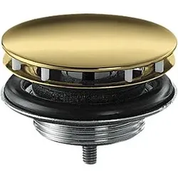hansgrohe Ablaufgarnitur 51301990 nicht verschließbar, für Waschbecken, polished gold optic