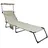 Gartenliege 185 x 24 x 55 cm creme inkl. Sonnendach