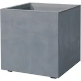Deroma Pflanzkasten Quadro Millenium 39 x 39 x 39 cm, Aschgrau