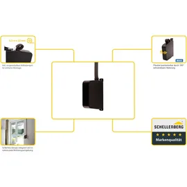 Schellenberg Aufschraubwickler Maxi, schwenkbar, Braun 50804