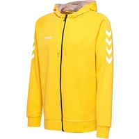 hummel Damen Hmlgo Cotton Zip Hoodie Kapuzenpullover, Sports Yellow, L