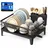 Songmics Abtropfgestell 31 x 42 x 18,5 cm Farbe tintenschwarz