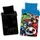 AC-Deco Avengers Glow in the dark Schwarz/Rot/Blau/Grün 140 x 200 cm + 70 x 90 cm