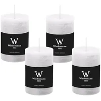 Wiedemann Kerzen 4er Set Adventskranzkerzen Rustik Marble 90 x 58 mm rosa