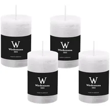 Wiedemann Kerzen 4er Set Adventskranzkerzen Rustik Marble 90 x 58 mm rosa