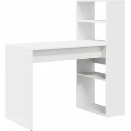 vidaXL Schreibtisch mit Stauraum Weiß