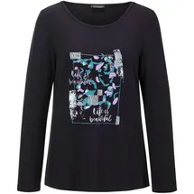 GOLDNER Print-Shirt Schwarz 38